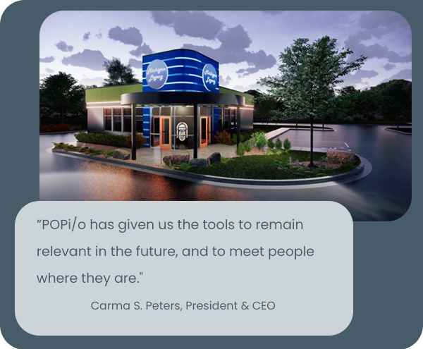 Image of Michigan Legacy Credit Union with quote from President & CEO